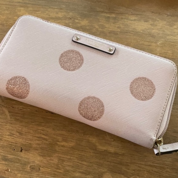Kate Spade Light Pink Polka Dot Wallet - Picture 14 of 14